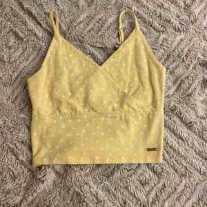 Yellow flower tank